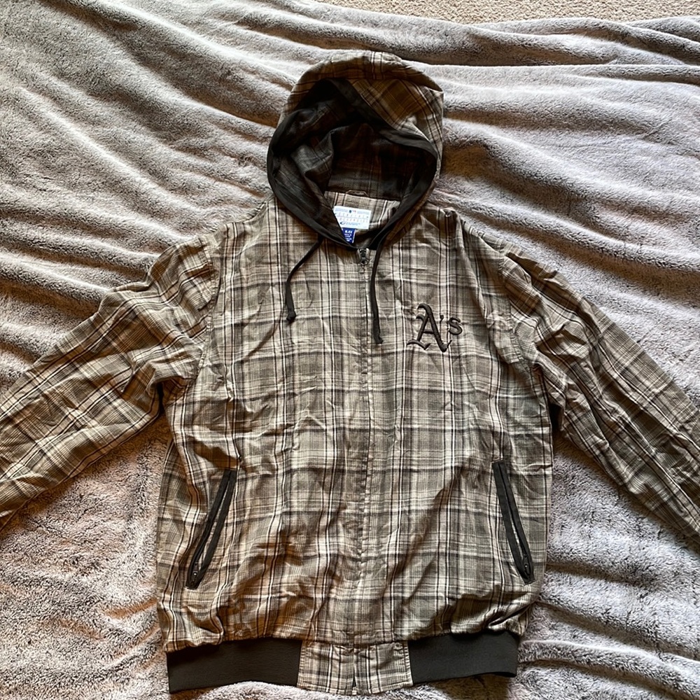 Vintage A’s Plaid Jacket - Men’s
